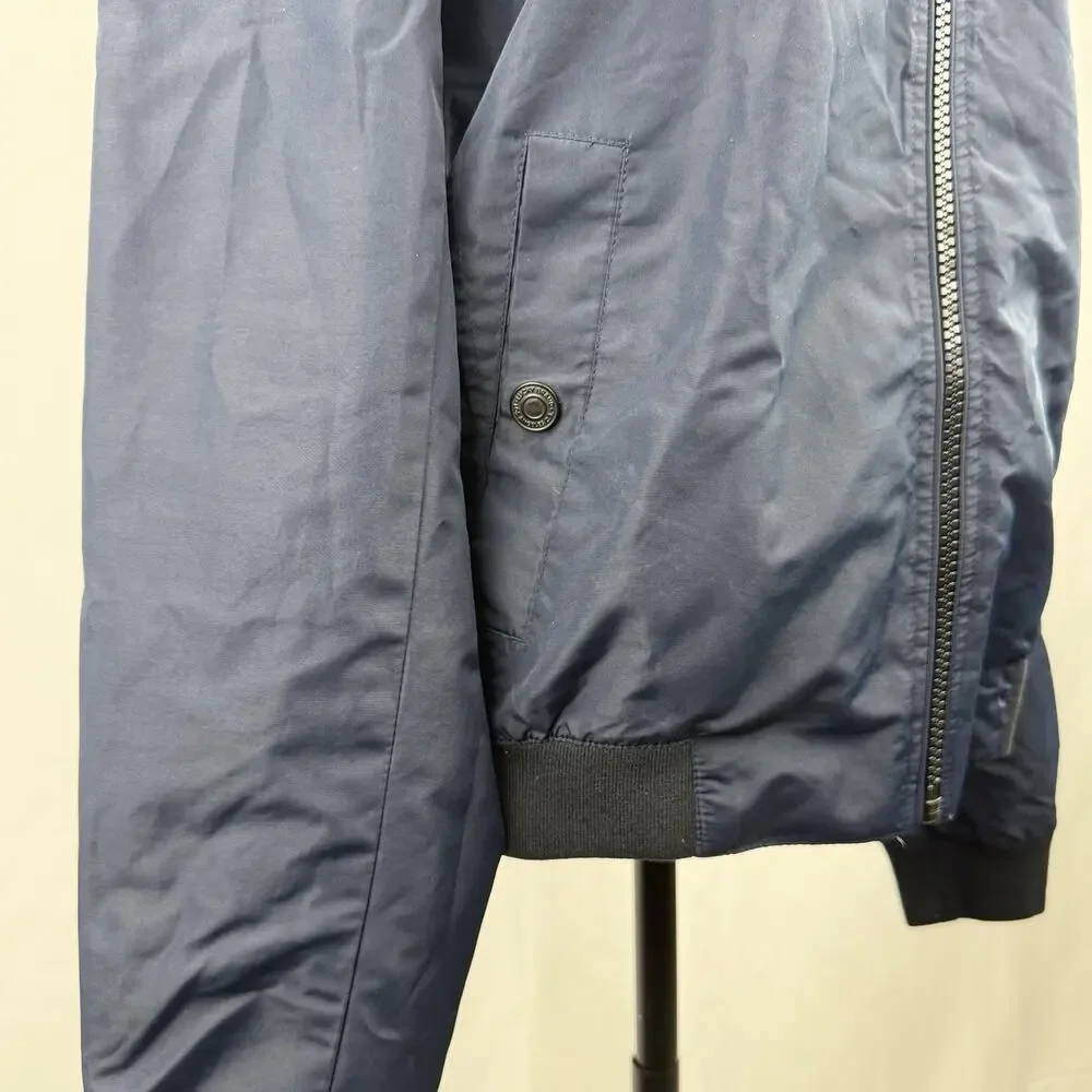 Lucky Brand Men’s Lightweight‎ Bomber Jacket Navy Mesh Lined Size Medium